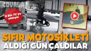Motosiklet hırsızlığı böyle kaydedildi
